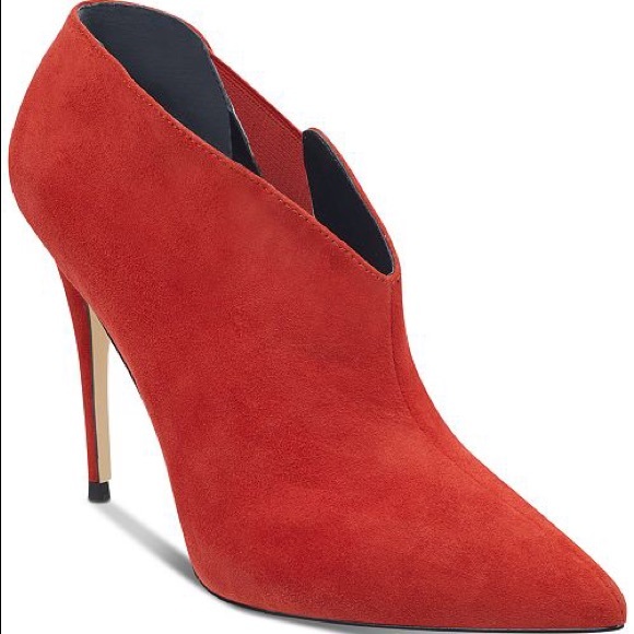guess red booties
